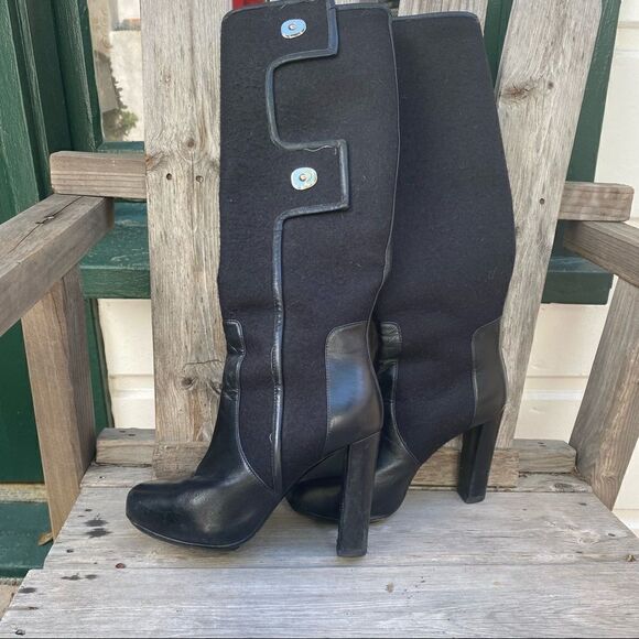 Balenciaga tall wool black boots size EU 36 - Picture 3 of 16